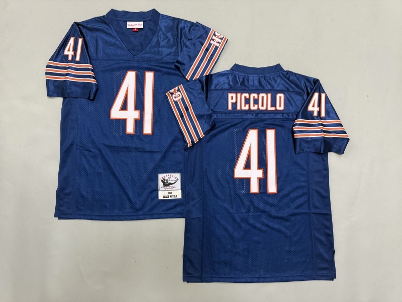 Men 2025 Nike Chicago Bears #41 Piccolo Blue Throwback Limited NFL Jersey style 001->chicago bears->NFL Jersey